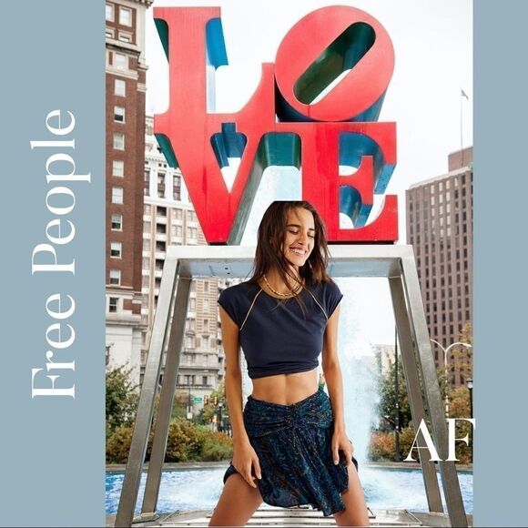 FREE PEOPLE SATURDAY SUN MINI SKIRT - Picture 2 of 15